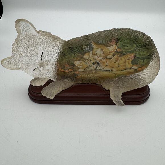 RARE - Set of 4 Bradford Jurgen Scholz Ltd Ed Purr-Fect Day Cat Kitten Figurines - Picture 5 of 13